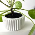 misprint-8311.jpg The Rilas Planter Pot with Drainage | Tray & Stand Included | Modern and Unique Home Decor for Plants and Succulents  | STL File