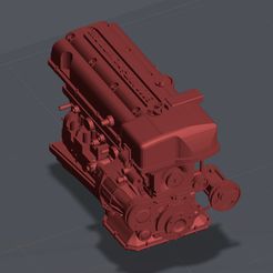 Untitled-1.jpg STL file 2JZ ENGINE WITHOUT INTAKE AND EXHAUST MANIFOLDS・3D printing design to download