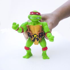 1.jpg Free STL file TMNT Raphael 1988 Articulated Print-in-Place・3D printer model to download, lacalavera