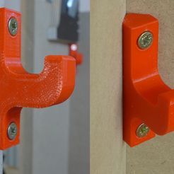 demo_hooks.JPG Fichier STL gratuit Crochet simple personnalisable (en coin)・Idée pour impression 3D à télécharger
