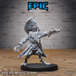 3277-Crow-Folk-Pirate-Shooting-Medium-1.png 3D file Crow Folk Pirate Shooting ‧ DnD Miniature ‧ Tabletop Miniatures ‧ Gaming Monster ‧ 3D Model ‧ RPG ‧ DnDminis ‧ STL FILE・Model to download and 3D print