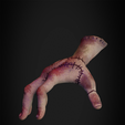 Hand_Wednesday_7.png Wednesday Addams Family Hand for Cosplay 3D print model