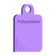 Polynesian Keychain COM.stl COMMERCIAL VERSION - Chick-Fil-A Sauce Keychains
