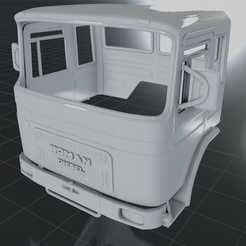 G.png Fichier STL ROMAN 8.135 R STENATA TRUCK CABIN・Design pour imprimante 3D à télécharger