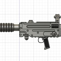 MA eel ke Kenner Star Wars POTF2 Stormtrooper schweres Infanterie-Blastergewehr für 1:12, 1:6 und Cosplay