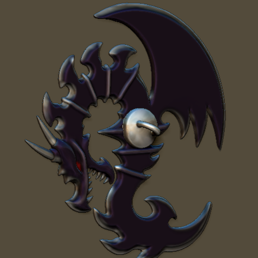 🃏 Yugioh - Red-Eyes chain・ STL File for 3D printing・Cults