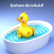 4.jpg Набор для ванны Flexy Super Cute Ducks & Tiny с разноцветными 3MF в комплекте