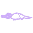 Kroko_final.stl Прищепка для одежды "Крокодил