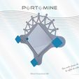 portomine_miroir_HM01.jpg STL file Mirror & pegs Portomine HM (Human Mobilius)・3D printing template to download