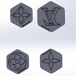Captura.PNG Free STL file LOUIS VUITTON CUTTERS・3D printer model to download