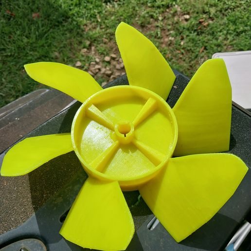 Dometic RV/Trailer AC Blower Fan Blade- D Shaft - 3D model önizlemesi