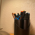 6.png Desk Accessory, pen holder with a hidden box -  HarmonyHolder