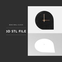 si BEAD WALL CLOCK 3D STL FILE Télécharger fichier STL Horloge murale en perles • Objet pour impression 3D, cyber_dogo