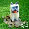 Cat_1_1_01.jpg Free STL file Cat Coin Bank・3D printer design to download