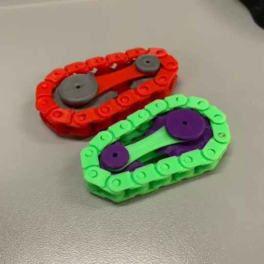 Fully 3D Printed Bike Chain Gear Fidget Toy/Spinner 3D model