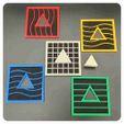 5xfelt.jpg Elemental Coasters (Fifth Element inspired)