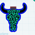 leopard.png Blank Bull head with 8 inserts