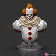 IT.9.jpg Pennywise Bust High quality - IT chapter Two - Halloween 3D print