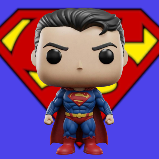 🦸‍♂️ Superman Funko Pop Personalizado 3D・Archivo STL para - Main Image