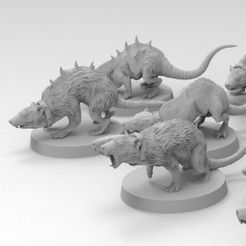 Thumbnail-3.jpg Fichier STL gratuit Rongeurs apprivoisés de taille inhabituelle・Design pour impression 3D à télécharger