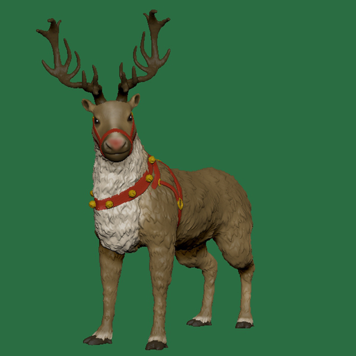 🎄 Rudolph the Red Nosed Reindeer・ STL File for ・Cults