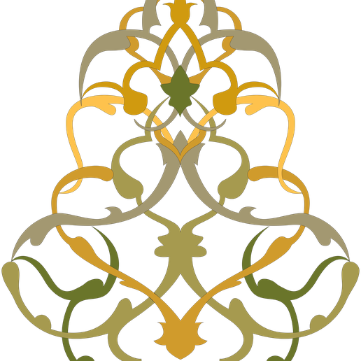 Islamic geometric patterns 3D model