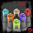 pile-of-skull1.jpg PILE OF SKULLS - AK INTERACTIVE QUICK GEN COLOUR COLOR TRANSLUCENT BOTTLE SWATCH SUPER MINI CAP - 18ML