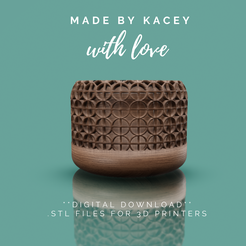 17.png STL-Datei 3D-Druckbare STL-Datei. Büro- oder Heimdekoration: Pot Planter Design für eine Sukkulenten, Bonsais, und verschiedene Pflanzen - Instant Download - Pot 5・3D-druckbares Modell zum herunterladen
