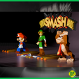 dk-14.png DONKEY KONG - from Super Smash Bros for Nintendo 64 - 3D Printable Model