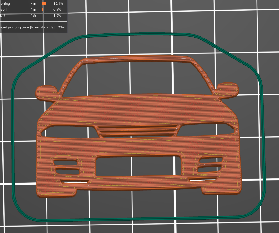 Archivo STL Silueta clave del Nissan Skyline GTR R32・Objeto imprimible ...
