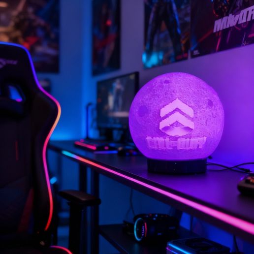 Product-in-Gamer-Roo.jpeg 🎮 Battlefield 6 & Call of Duty Lithophane Globe Set | STL Files | Separate Base + Globe | Fits 001 Puck Light | Commercial Licence
