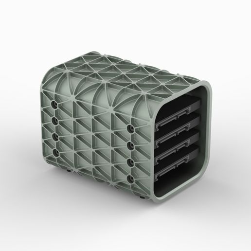 Aero Space Hard Drive Enclosure - SSD - 4 Drive - Lightweight