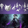 AkaliCoven02.png Akali Coven Accessories League of Legends STL files