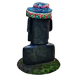 model-3.png Moai statue wearing sunglasses and a party hat NO.5