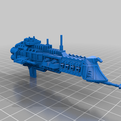 Free 3d File Battlefleet Gothic- Lunar Class Cruiser・3d Print Model To 