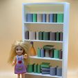 IMG_3603.jpg 📚 Bookshelf Furniture Set for 15cm Barbies