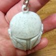 IMG_20240120_181238.jpg Star Wars Helmet Ornament / Mandelorian helmet decor / ornement / keychain / earrings/ magnet / star wars decoration