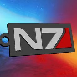 KCN7.jpg Archivo STL Mass Effect - N7 - Llavero・Plan de impresora 3D para descargar, rafaelwrencher