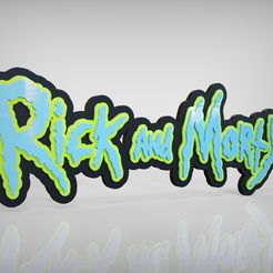 rick-and-morty.4.jpg Fichier STL Logo de Rick et Morty・Plan pour impression 3D à télécharger
