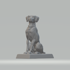1.png STL-Datei Pointer Hund Garten Statue 3D-Druck Modell・3D-Druck-Idee zum Herunterladen