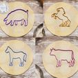 Без-имени-1.jpg Stencil (kit) animals cookie cutter
