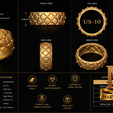 Detailed.png Double Quilted Band Ring