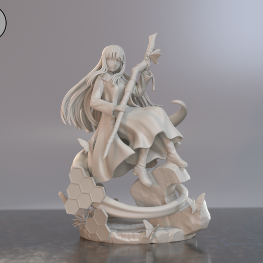 Fern_Grey_1.png Fern -Beyond Journey's End Anime Figure for 3D Printing