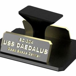 Daedalos_Stand_1.jpg Free 3D file BC-304 Daedalus Stand・3D print design to download