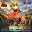 Your-paragraph-text-241.png The Fire Dancer: 35mm Sorcerer, Fire Elemental, or Cultist Mini for D&D, Spellcasters, and Elemental Campaigns (Pre-Supported)