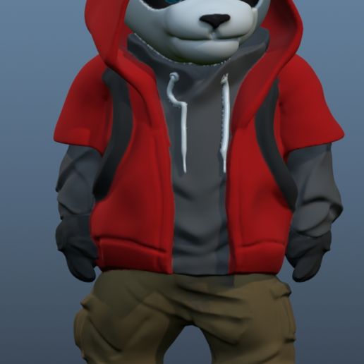 🐼 P. Panda・Free 3MF File for 3D printing・Cults