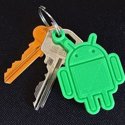 keys_display_large.jpg Archivo STL gratis Llavero Android.... todos los propietarios de Android deberían imprimir uno!・Plan de la impresora 3D para descargar
