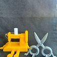 machine-scissors-1.jpg Sewing Machine & Scissors Flexi Sitting Models – 3D Printable Home Decor
