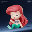 ariel_01.png 3D-Datei Ariel Chibi Kleine Meerjungfrau Benutzerdefinierte Modelle Keine Stützen・3D-druckbare Vorlage zum herunterladen