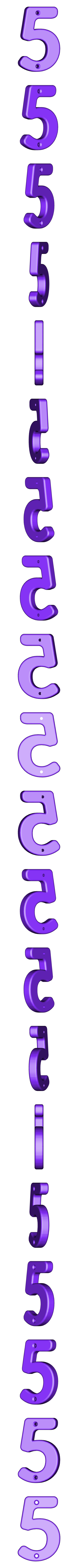 5.stl House Numbers